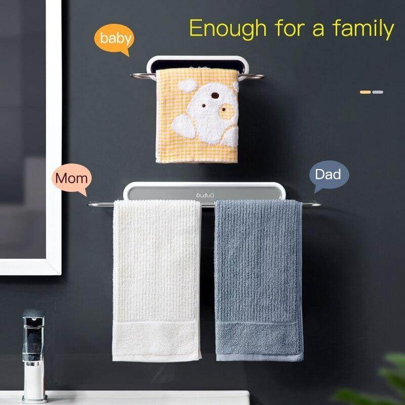 Stainless Steel Wall-Mounted Foldable Towel Hanger - Image 14