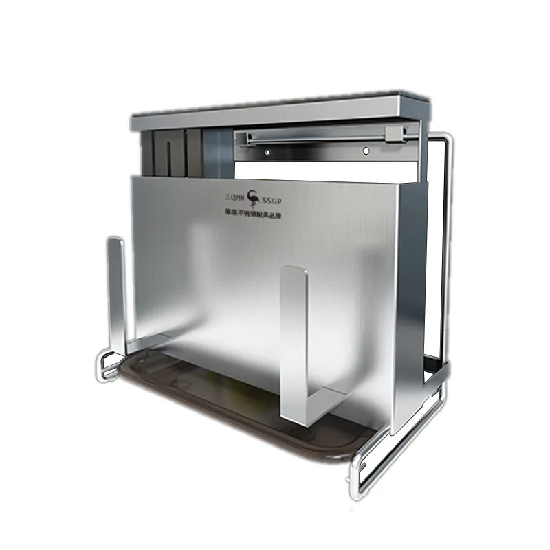 Stainless Steel Wall Mounted Knife Organizer Rack - Image 5