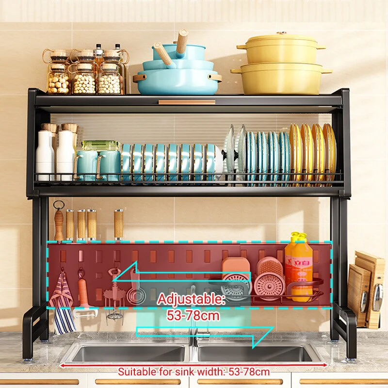 Stainless Surf Elegant Adjustable Dish Drying Rack - Image 5