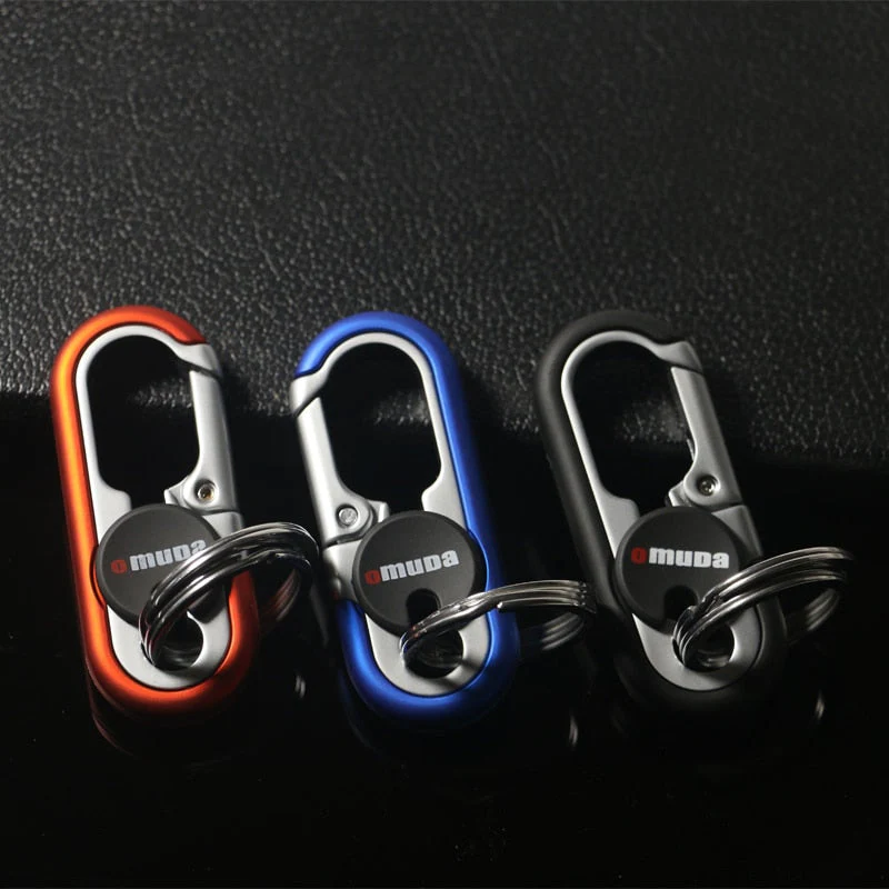 Steel Secure Double Ring Hook Keychain - Image 4