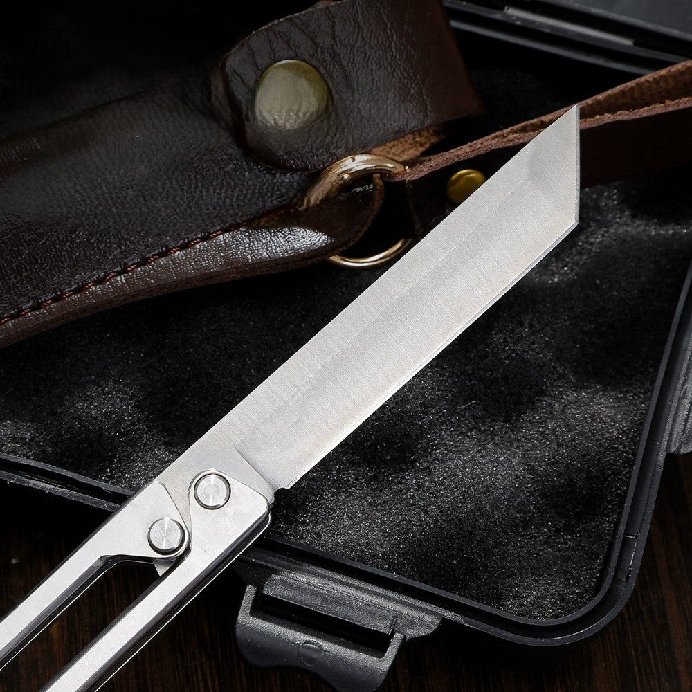 Steel Sharp Foldable Outdoor EDC Knife Tool - Image 5