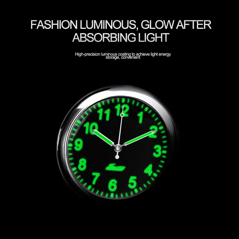 Stick-On Car Dashboard Luminous Clock - Image 4