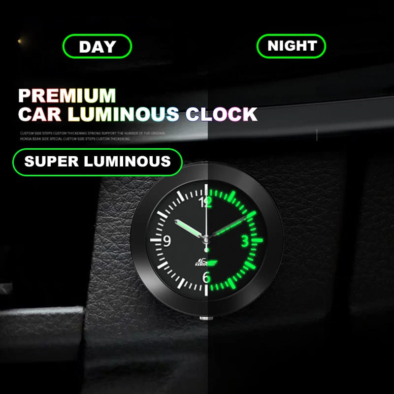 Stick-On Car Dashboard Luminous Clock - Image 6