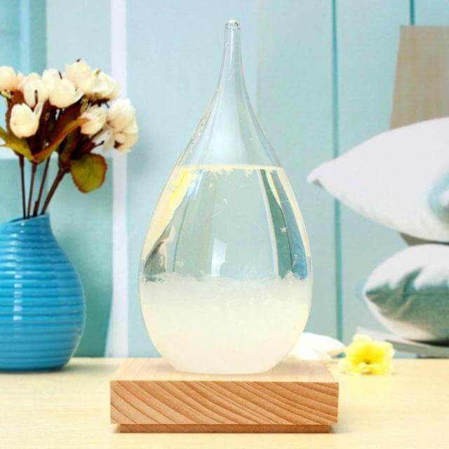 Storm Glass Forecast with Wood Base for home Decoration - Image 6