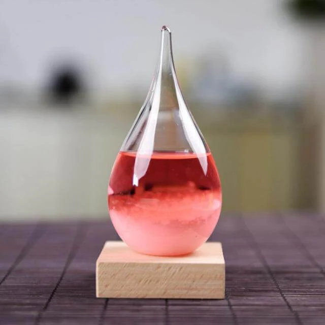 Storm Glass Forecast with Wood Base for home Decoration - Image 7