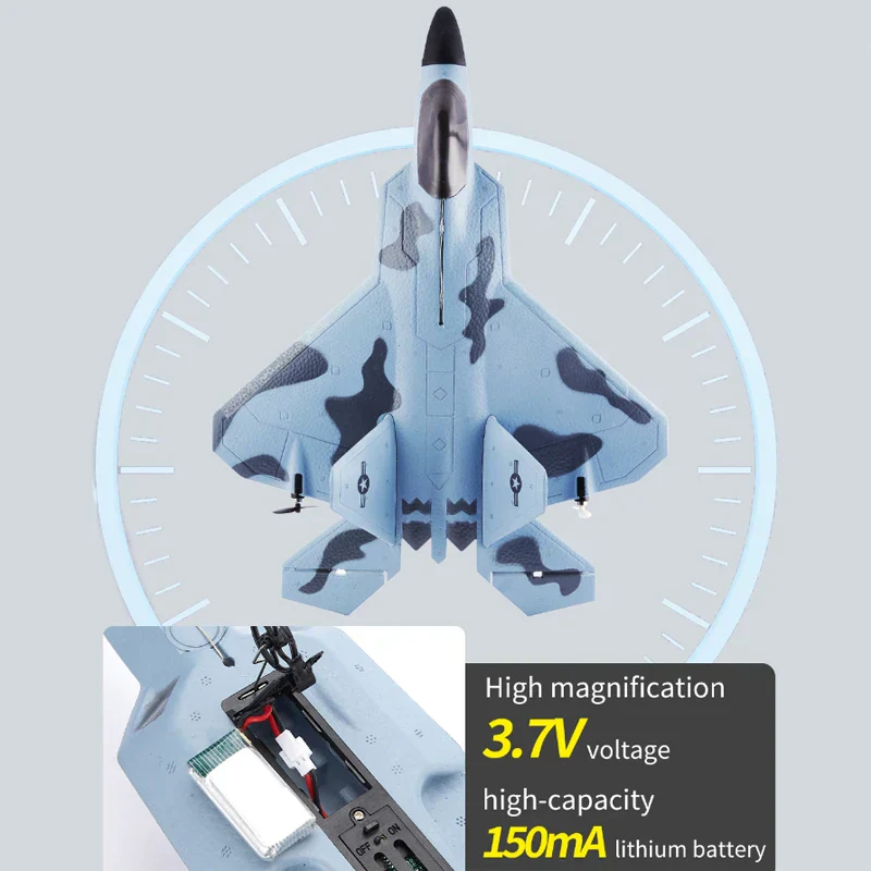 Storm Hawk Ultra Bright LED Foam Jet Fighter - Image 2
