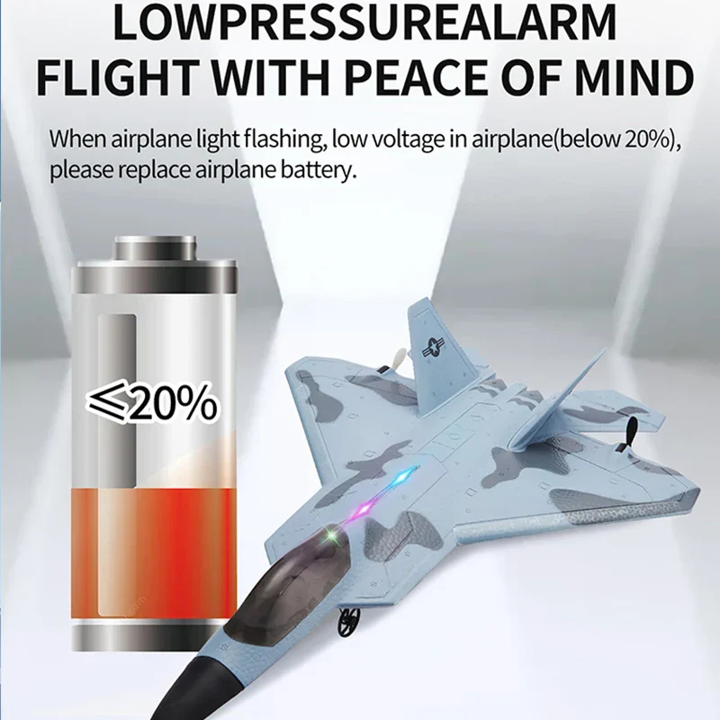 Storm Hawk Ultra Bright LED Foam Jet Fighter - Image 5