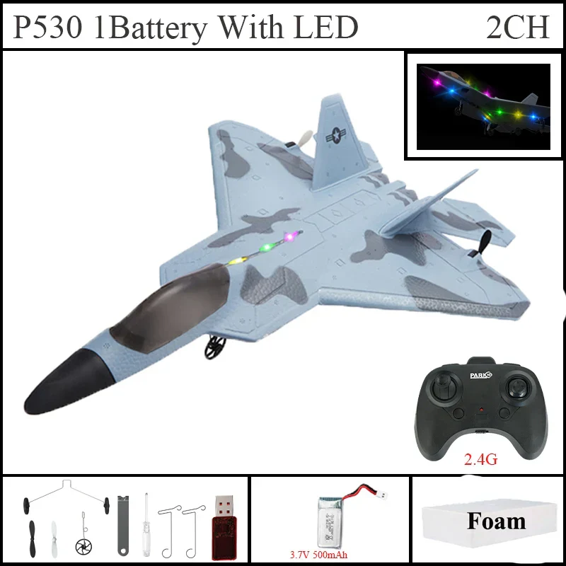 Storm Hawk Ultra Bright LED Foam Jet Fighter - Image 7