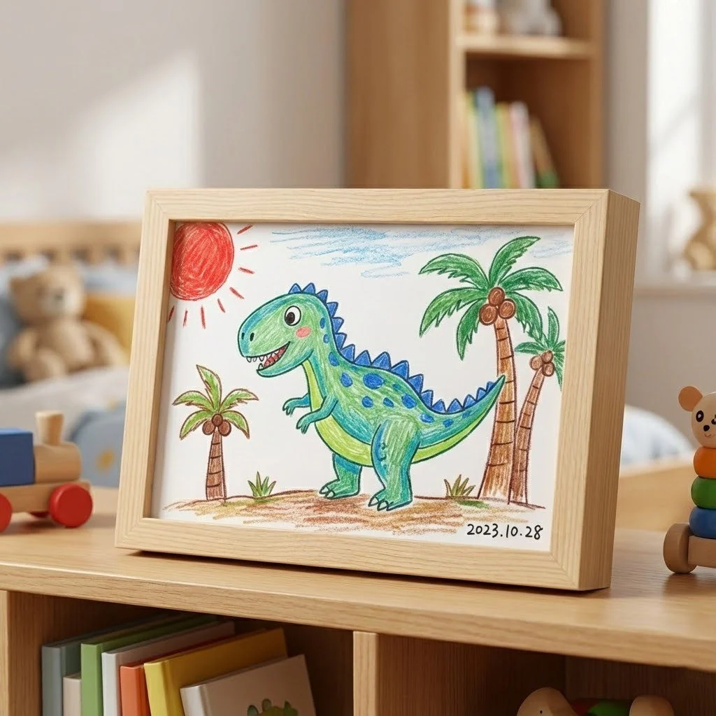 Story Maker Wooden Kids Drawing Display Frame - Image 2