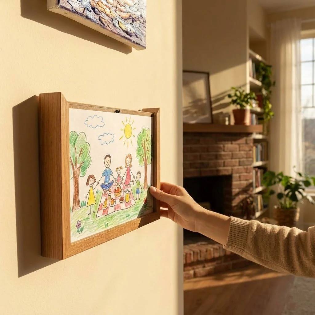 Story Maker Wooden Kids Drawing Display Frame - Image 5