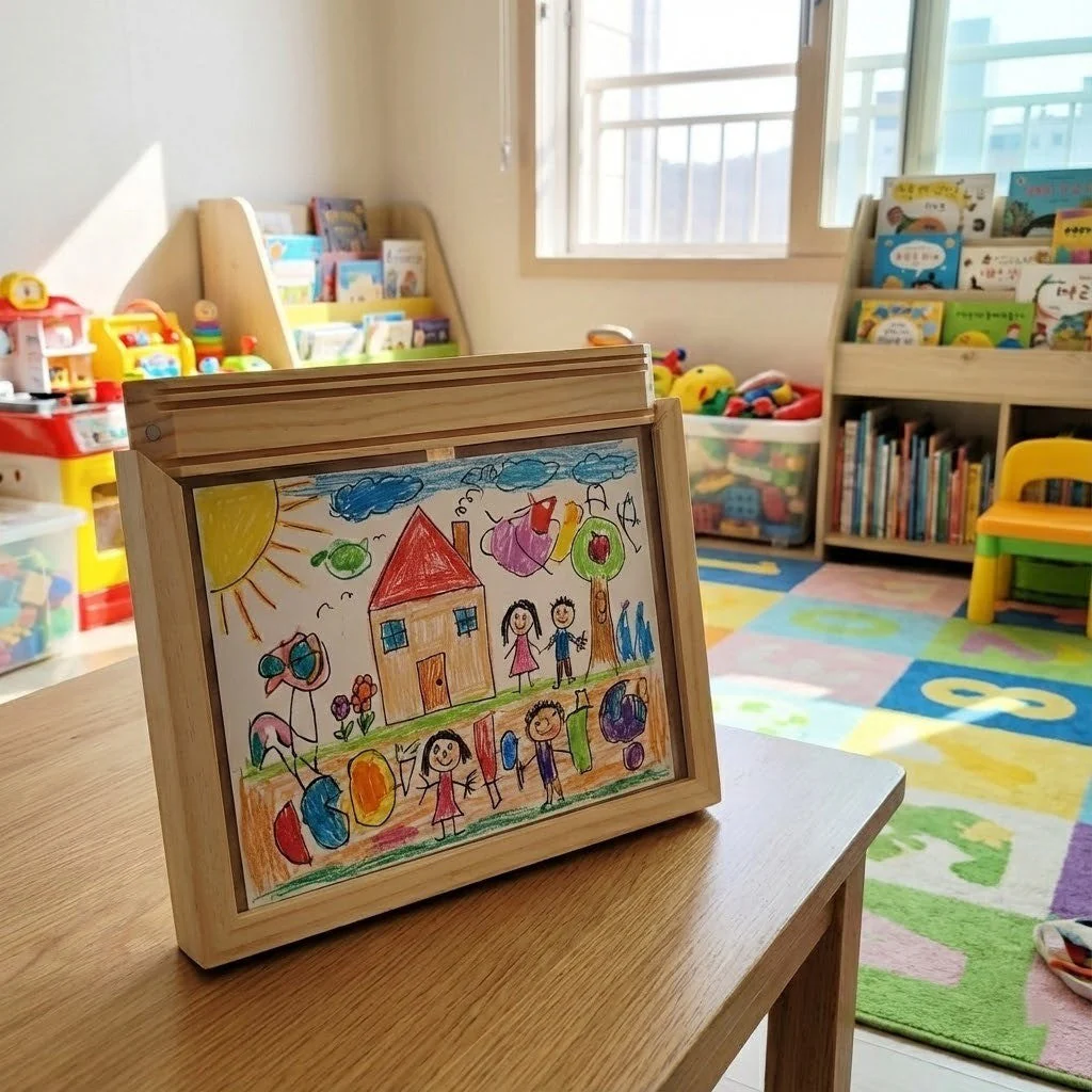 Story Maker Wooden Kids Drawing Display Frame - Image 6