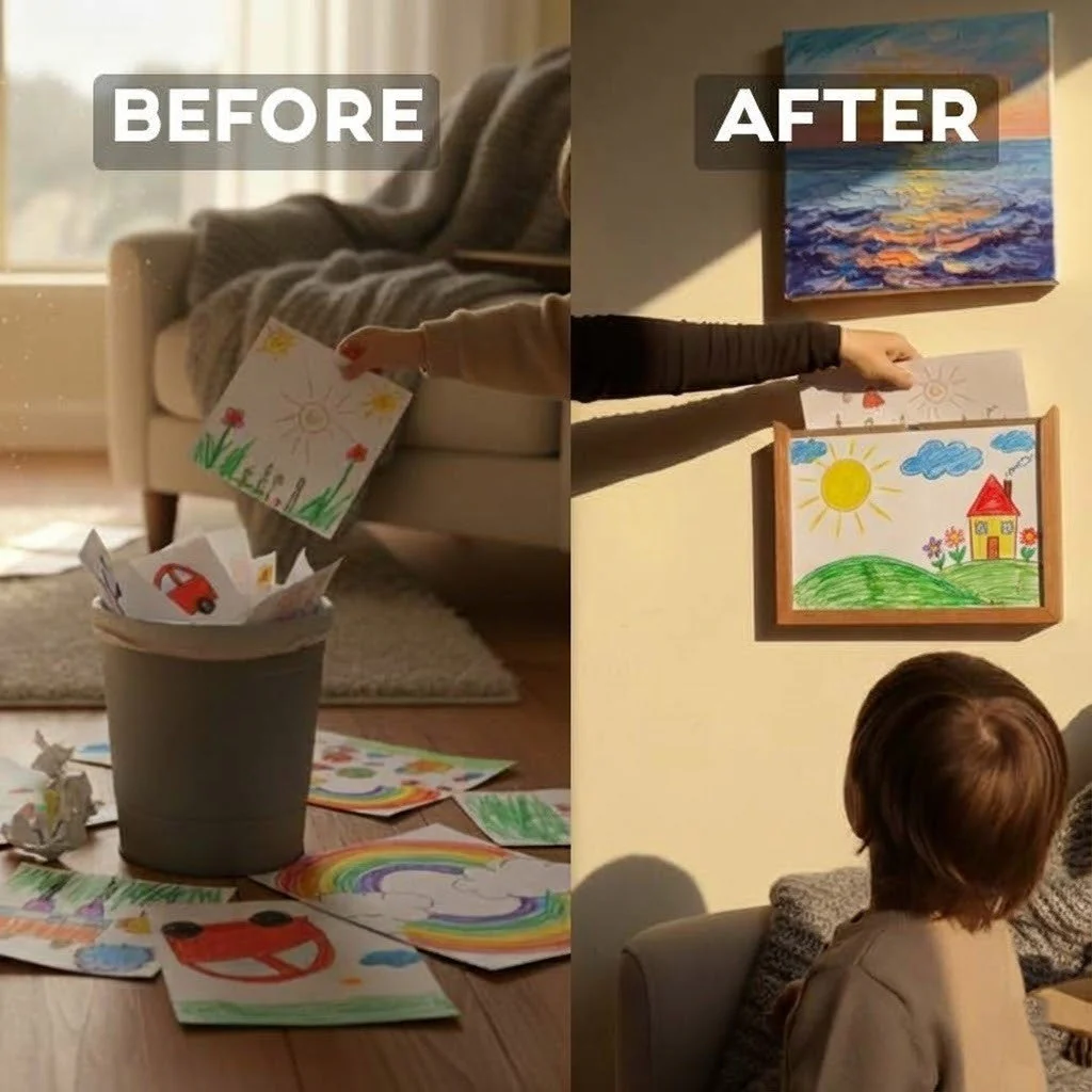 Story Maker Wooden Kids Drawing Display Frame - Image 7
