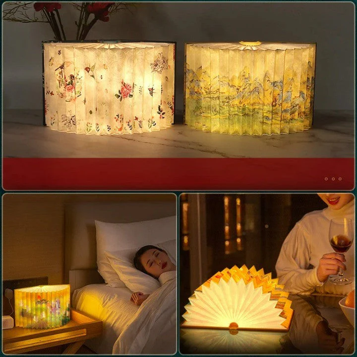 Story Teller Artistic Foldable Book Desk Night Lamp - Image 2