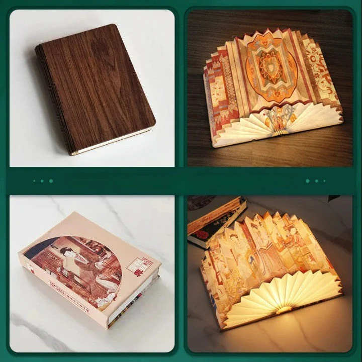 Story Teller Artistic Foldable Book Desk Night Lamp - Image 3