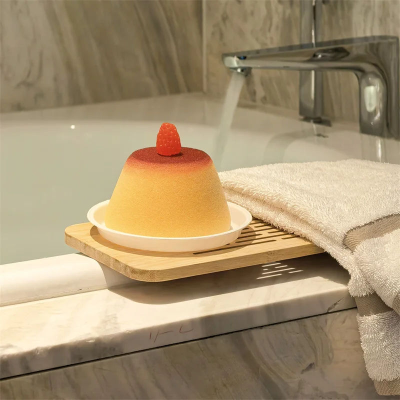 Strawberry Caramel Pudding Cleaning Sponge - Image 3