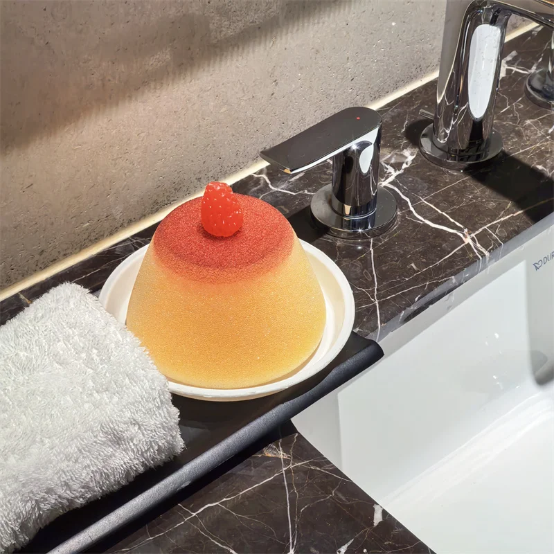 Strawberry Caramel Pudding Cleaning Sponge - Image 6
