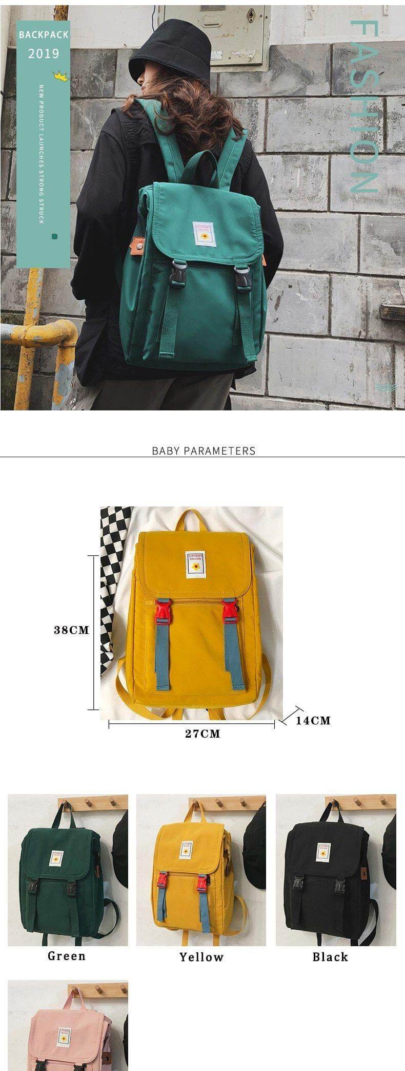 Street Style Waterproof Large Capacity Backpack - Image 8