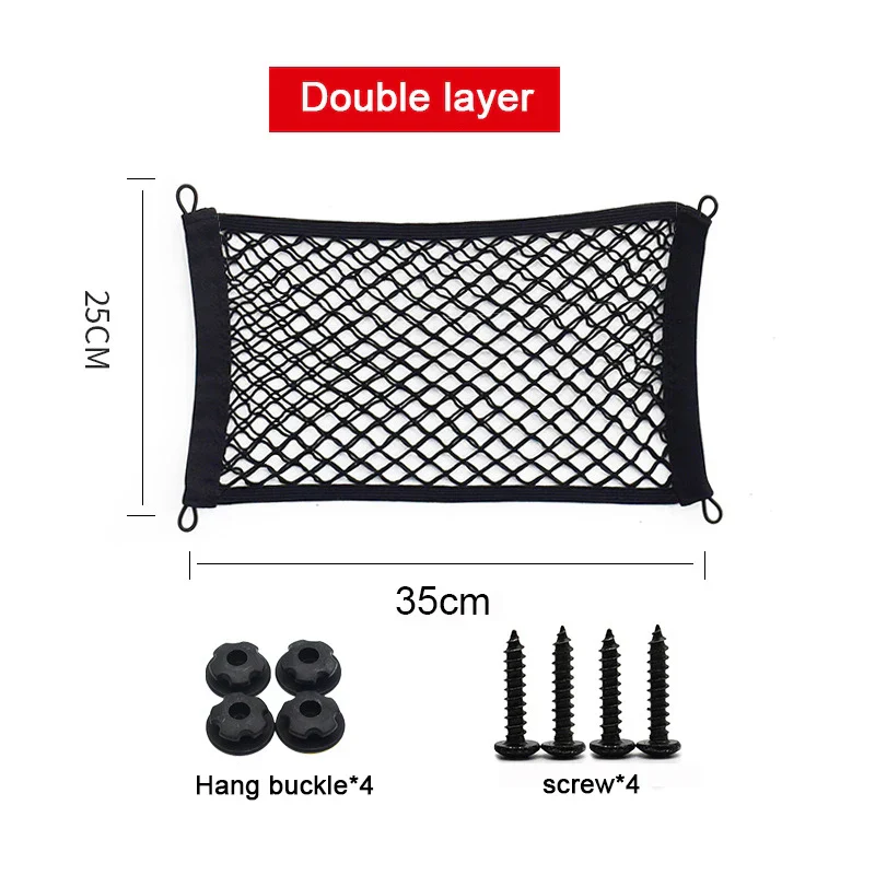 Stretchable Mesh Cargo Net Car Storage Organizer Pocket - Image 8