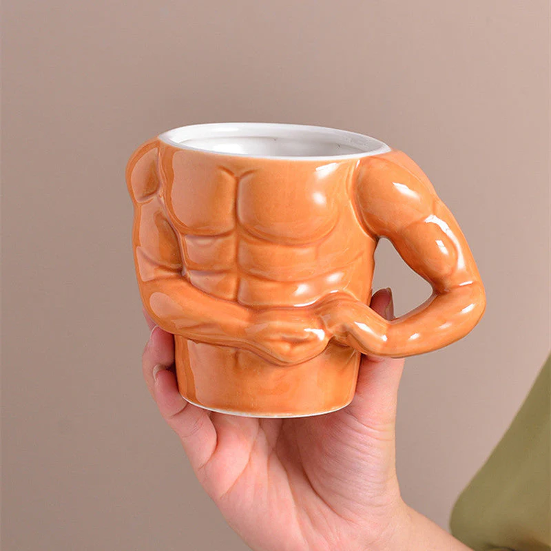 Strong Muscle Arm Ceramic Mug - Image 3