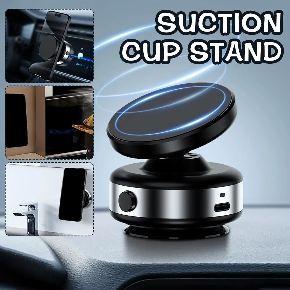 Strong Vacuum Suction Magnetic Car Phone Holder - Image 5