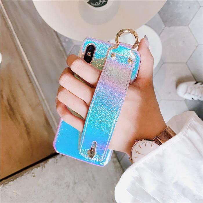 Stylish Colorful Wrist Grip Case for Iphone Models - Image 5