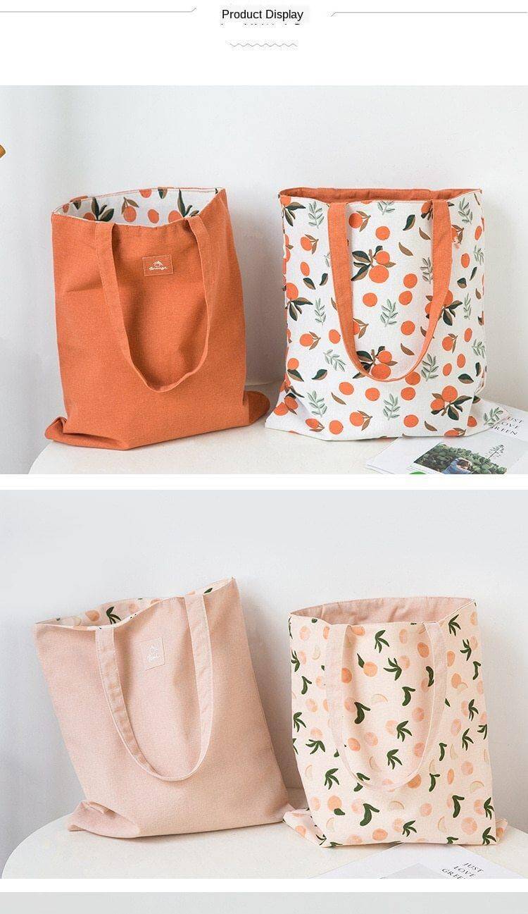 Stylish Double Sided Clementine Hand Bag - Image 14