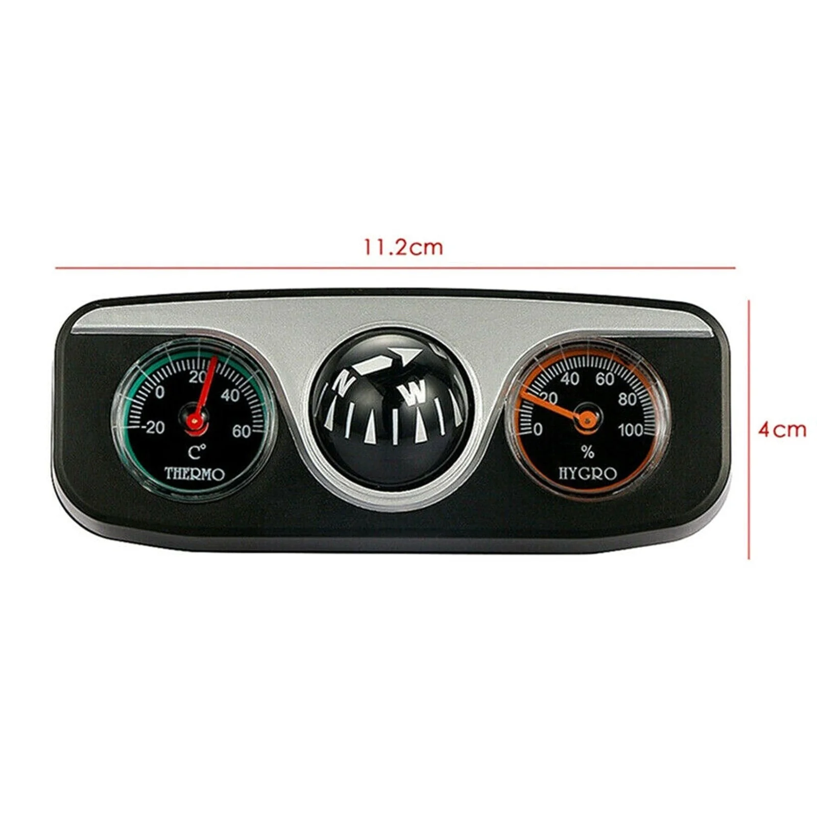 Stylish Retro Car Thermometer Compass - Image 8