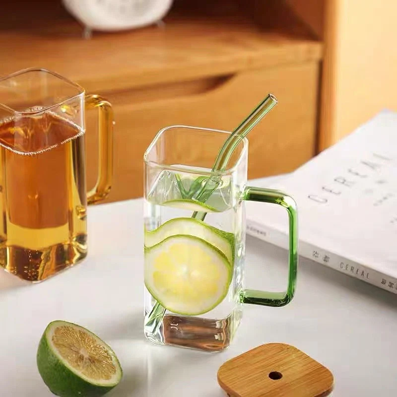 Stylish Square Large Capacity Mug with Straw - Image 7