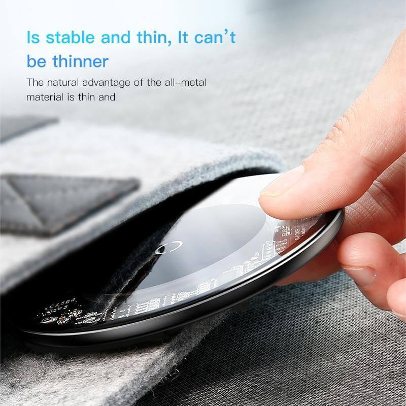Stylish Transparent Wireless Charging Pad for Wireless Charging Supported Phones - Image 6
