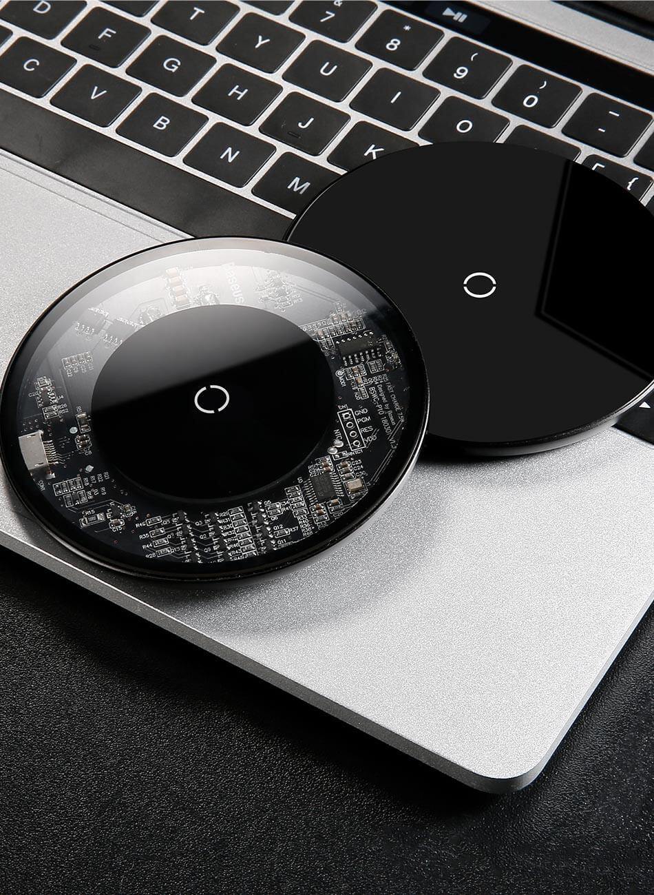 Stylish Transparent Wireless Charging Pad for Wireless Charging Supported Phones - Image 7