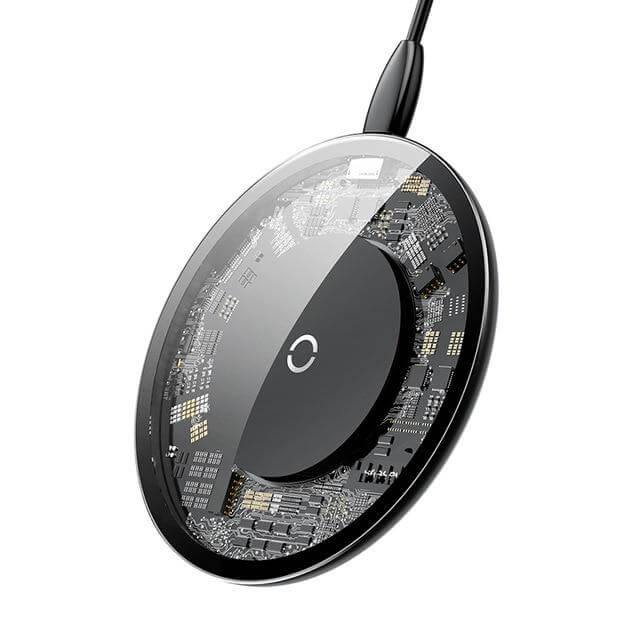 Stylish Transparent Wireless Charging Pad for Wireless Charging Supported Phones - Image 8