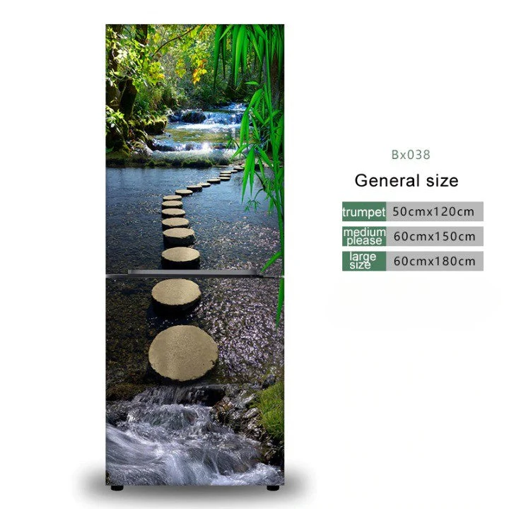 Stylish Waterproof Self-Adhesive Refrigerator Sticker - Image 7
