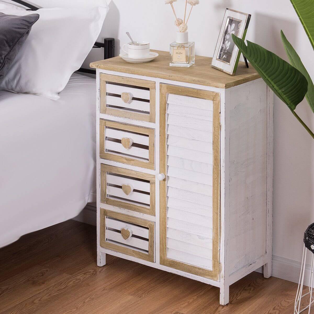 Stylish Wooden Free Standing Storage Cabinet - Image 4