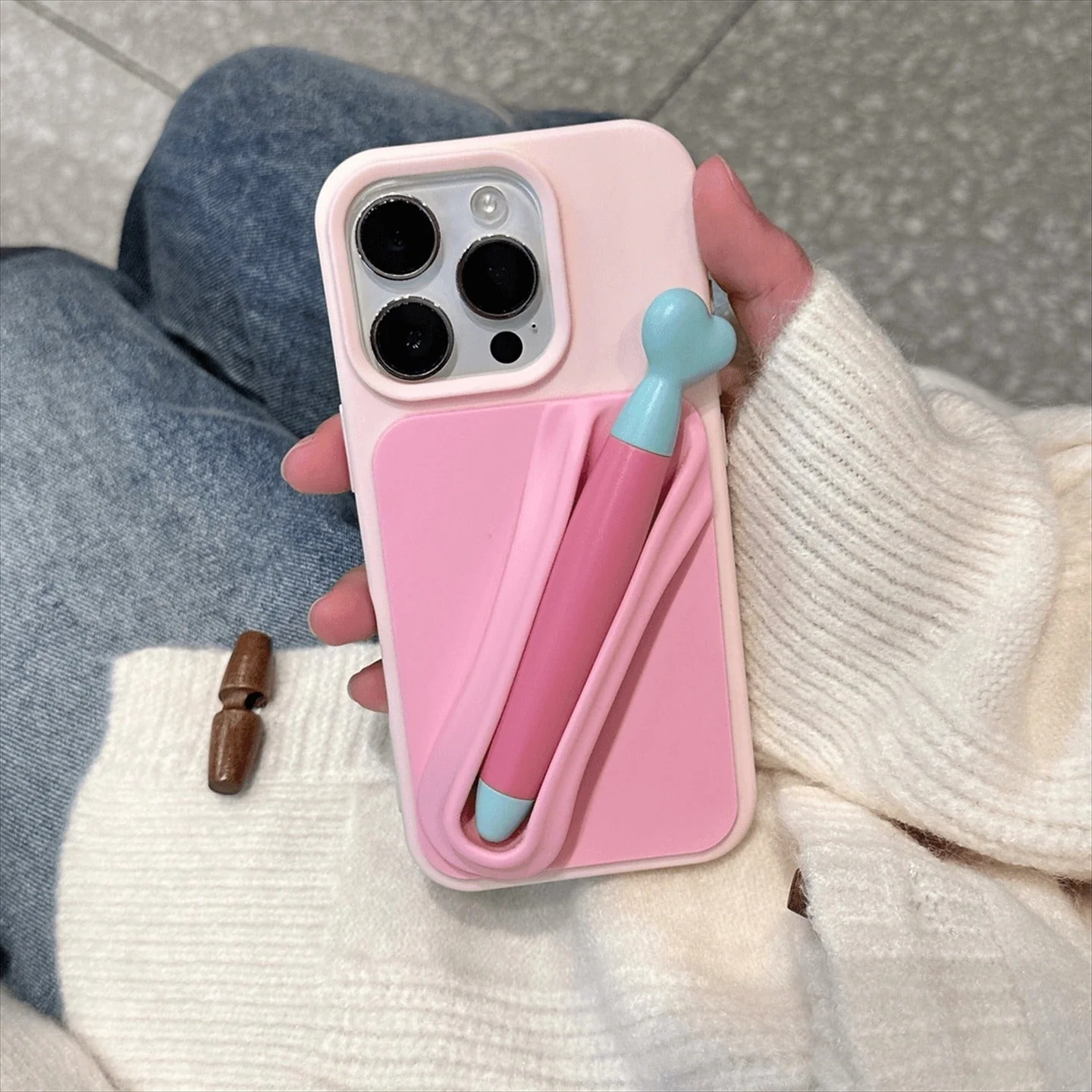 Stylus Holder Cute iPhone Case