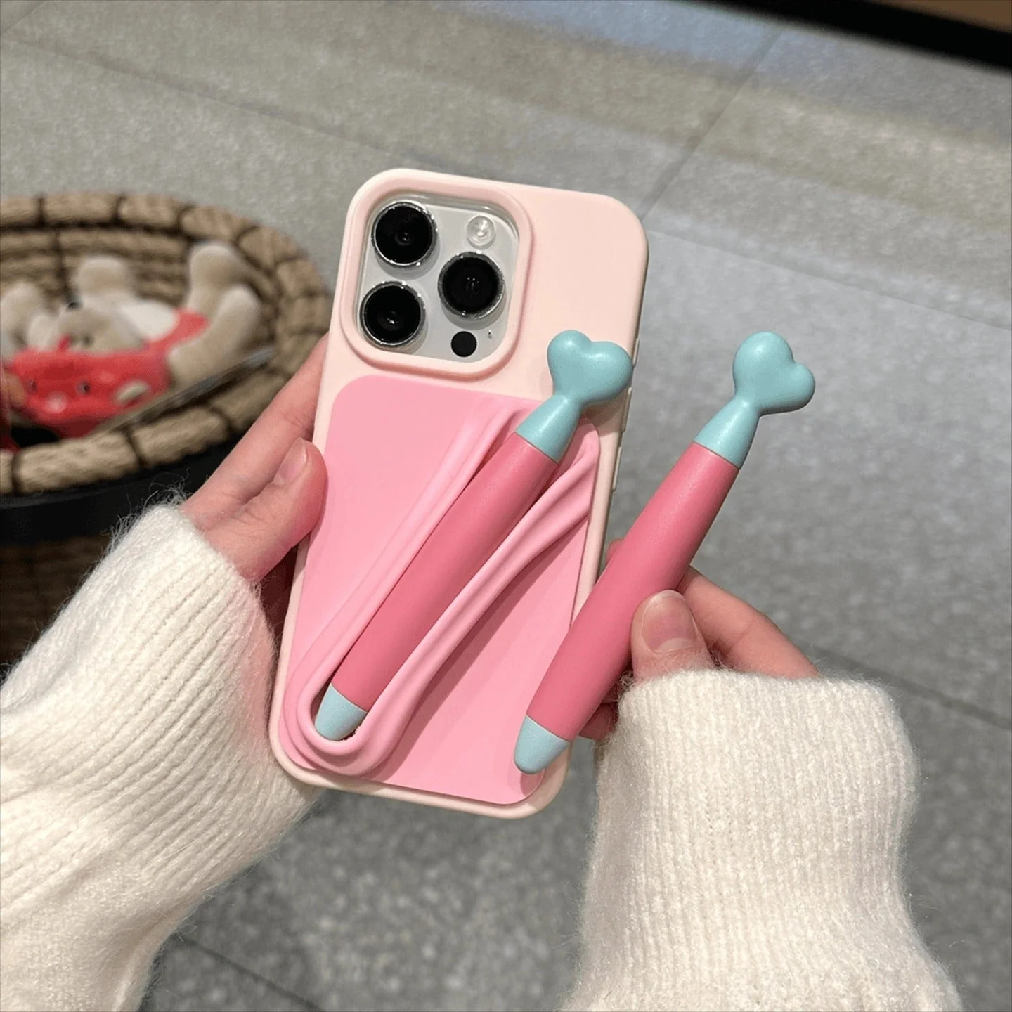 Stylus Holder Cute iPhone Case - Image 2
