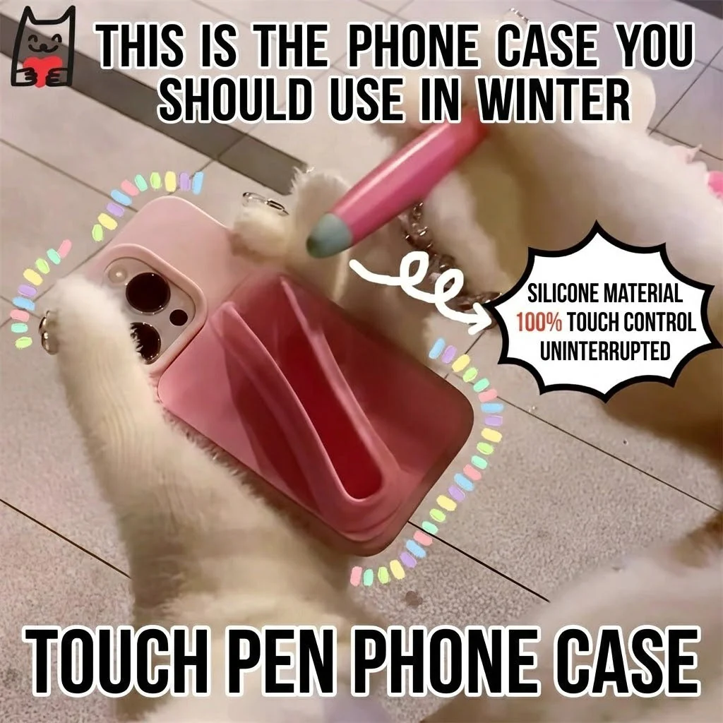 Stylus Holder Cute iPhone Case - Image 4