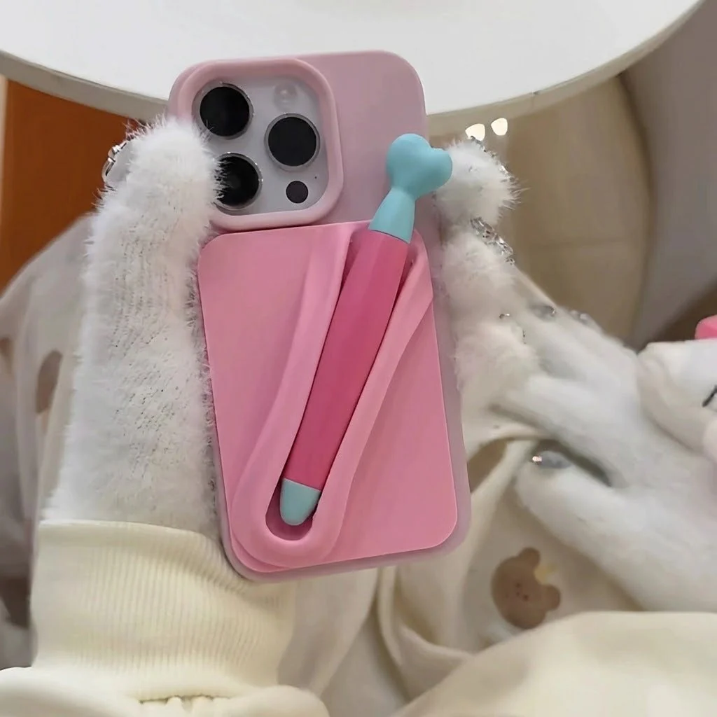 Stylus Holder Cute iPhone Case - Image 5