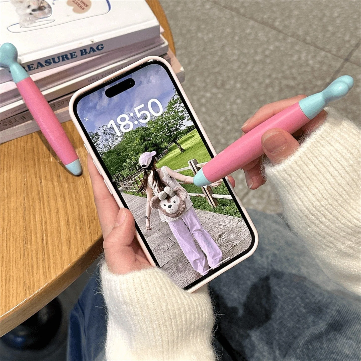 Stylus Holder Cute iPhone Case - Image 7