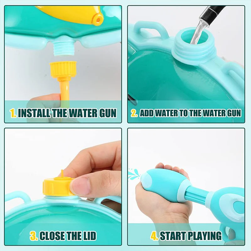 Sun Fun Aqua Ranger Backpack Kids Water Gun - Image 3