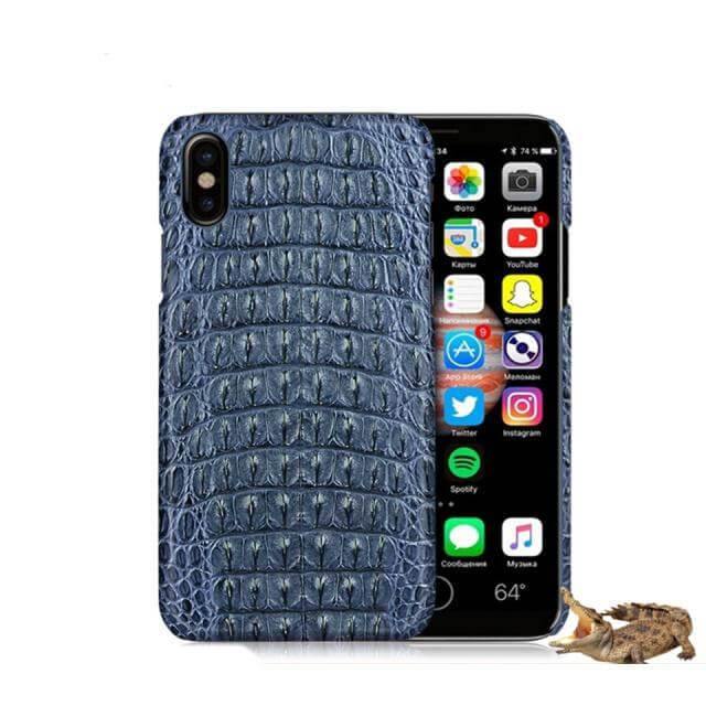 Super Luxury Genuine Crocodile Skin Leather Case For iPhone X - Image 2