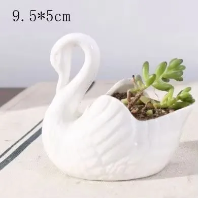 Swan Minimal Ceramic Pot - Image 6