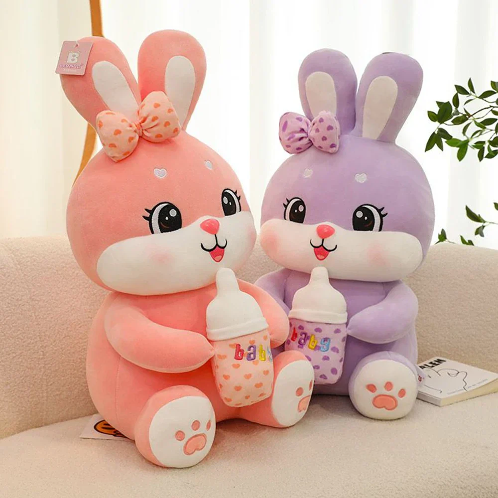 Sweet Bottle-Hugging Bunny Plush - Image 3