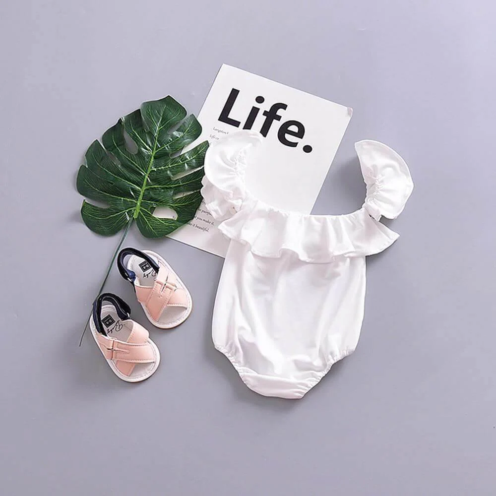 Sweet Princess Ruffles Sleeve Jumpsuit For Baby - Image 6