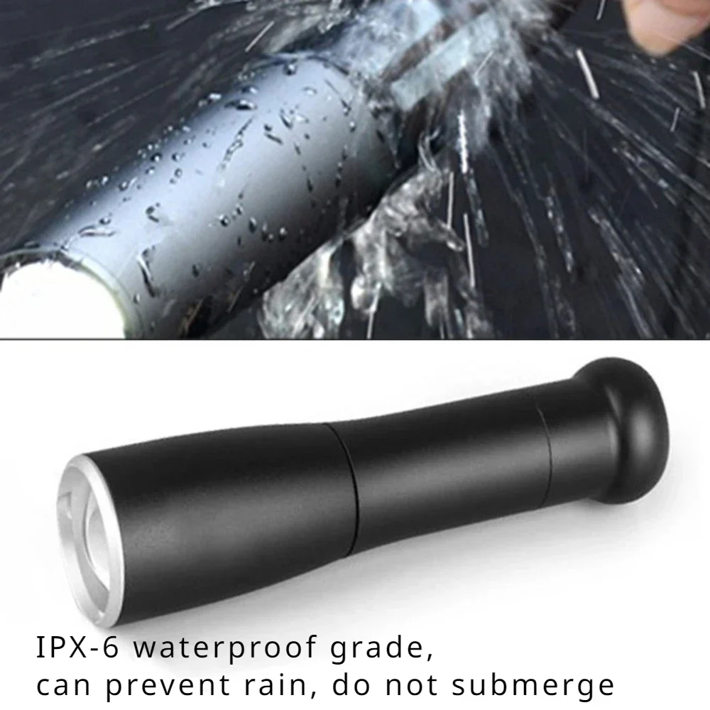 Tactical Aluminium Alloy Flashlight Self Defense Telescopic Stick - Image 4