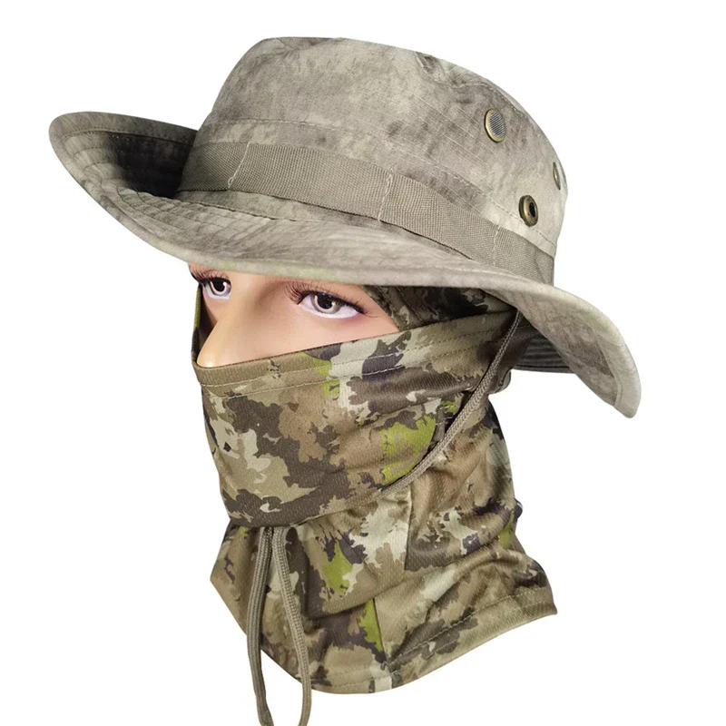 Tactical Camouflage Full Face Cover Hat - Image 5