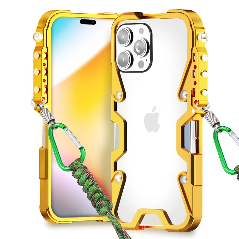 Tactical Grip Shockproof Alloy Frame iPhone Case - Image 11