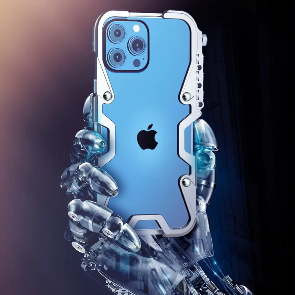Tactical Grip Shockproof Alloy Frame iPhone Case - Image 4