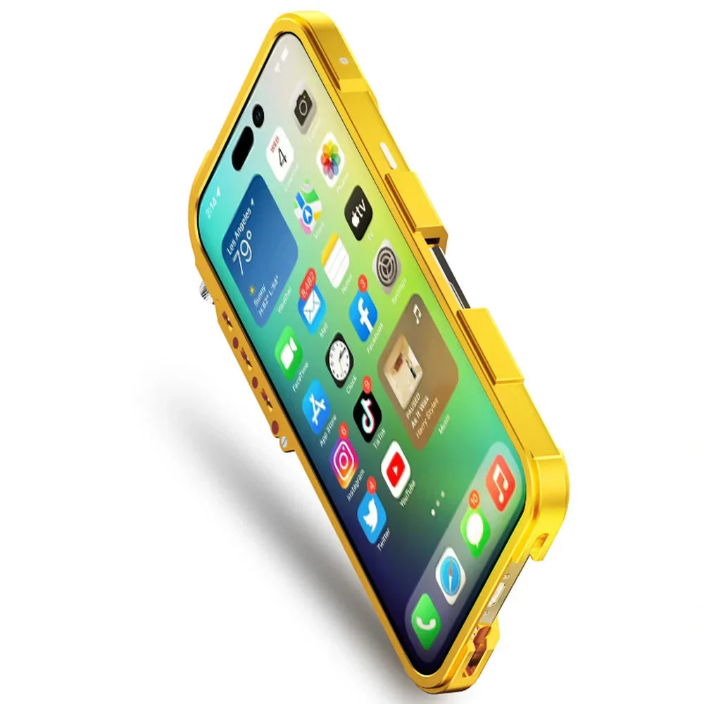 Tactical Grip Shockproof Alloy Frame iPhone Case - Image 6