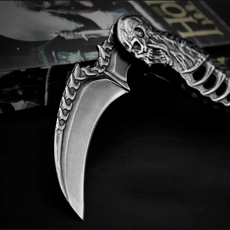 Tactical Nigh Skull Foldable Pocket Knife - Image 3