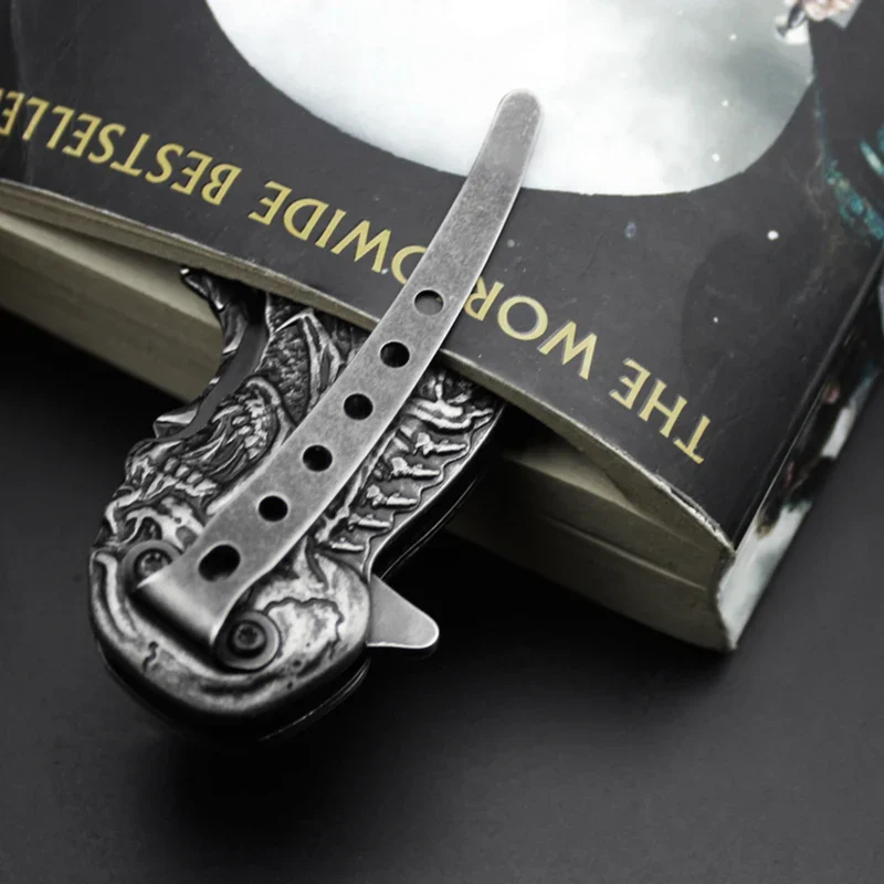 Tactical Nigh Skull Foldable Pocket Knife - Image 4